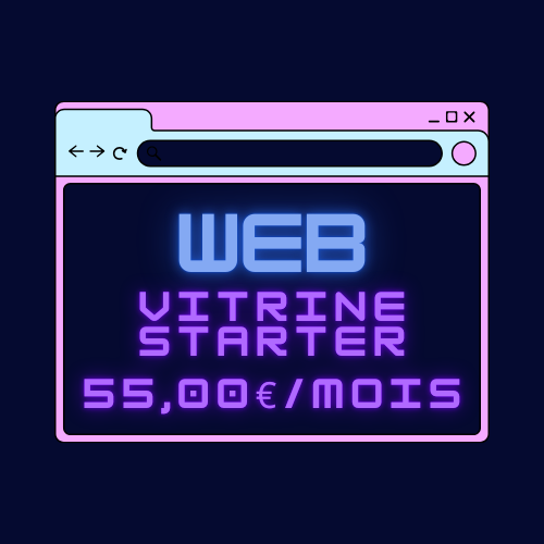 Site Web Vitrine Starter (55,00€ HTVA/mois)